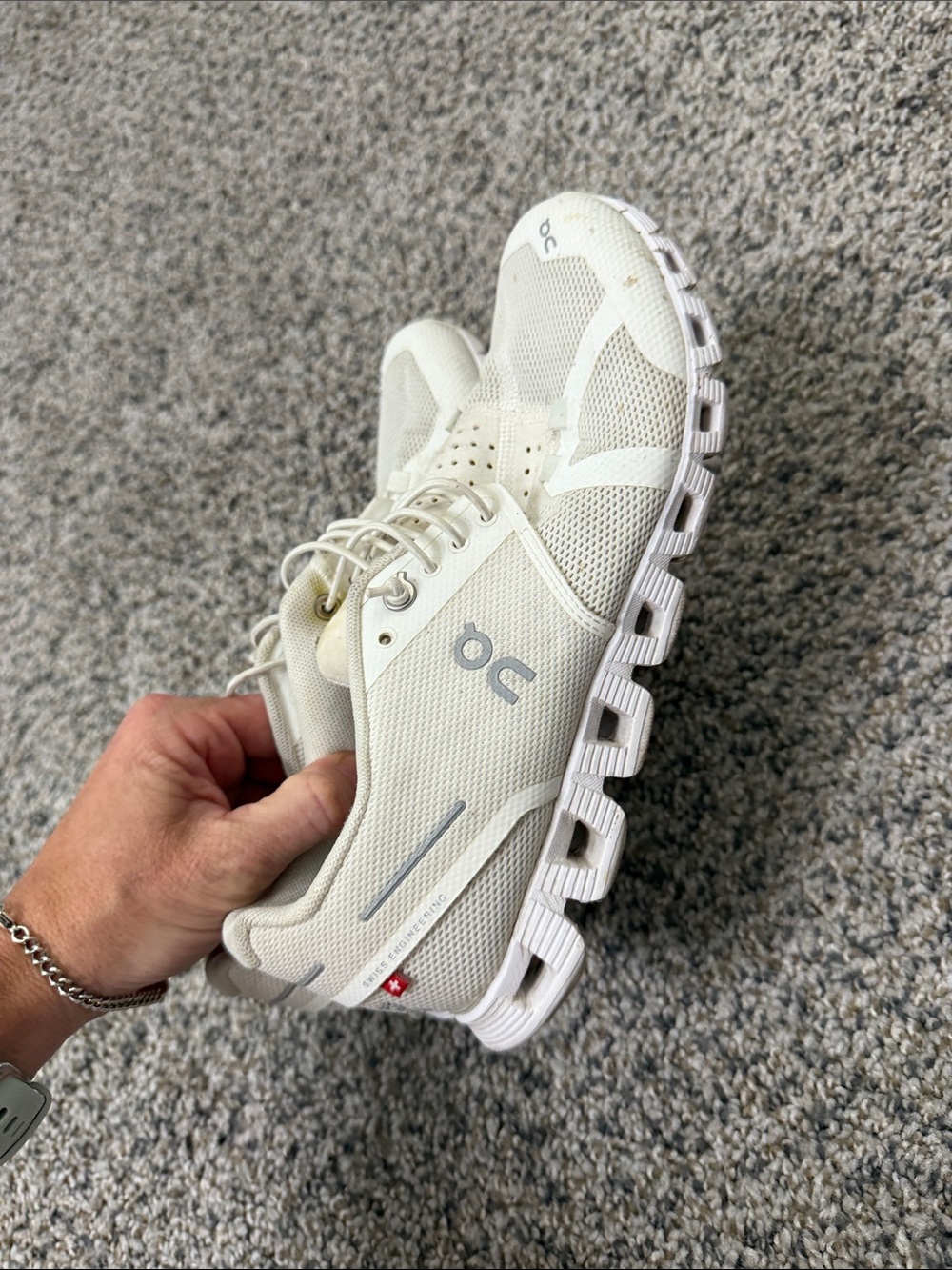 On Running Cloudwhite Lightweight Running Shoes size w7.5 - Picture 4 of 6